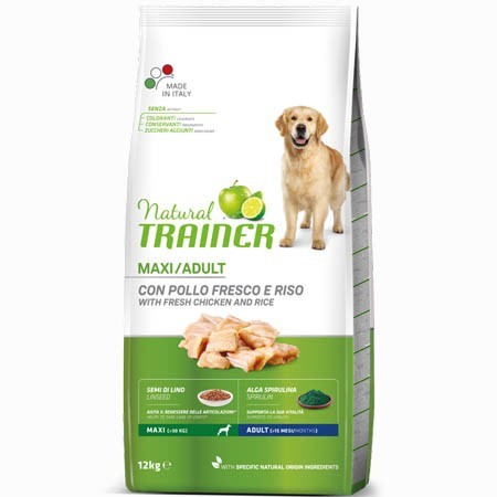 Сухой корм Trainer Natural Super Premium Adult Maxi для взрослых собак больших и гигантских пород с курицей 12 кг
Сухой корм Trainer Natural Super Premium Adult Maxi для взрослых собак больших и гигантских пород с курицей 12 кг