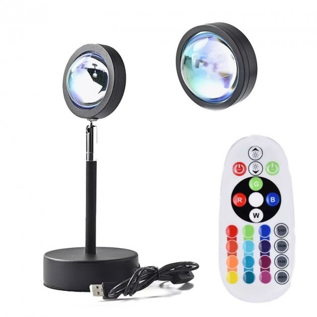Проекционная LED лампа для заката Sunset Lamp светильник ночник RGB с пультом наклон 180 градусов 16 цветов
Проекционная LED лампа для заката Sunset Lamp светильник ночник RGB с пультом наклон 180 градусов 16 цветов