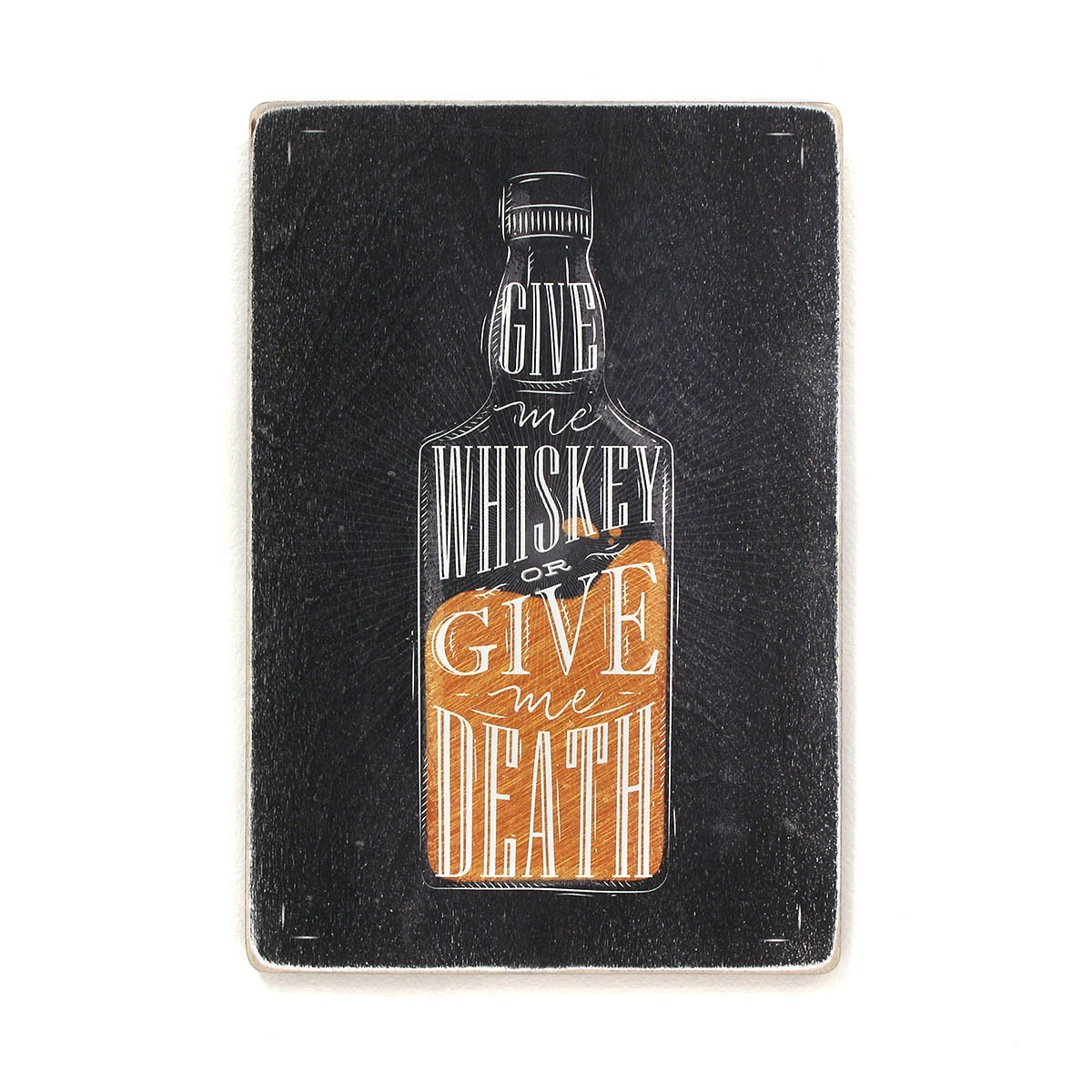 Деревянный постер Wood Posters "Give me whiskey or give me death" (A2 формат, фанера)
Деревянный постер Wood Posters "Give me whiskey or give me death" (A2 формат, фанера)