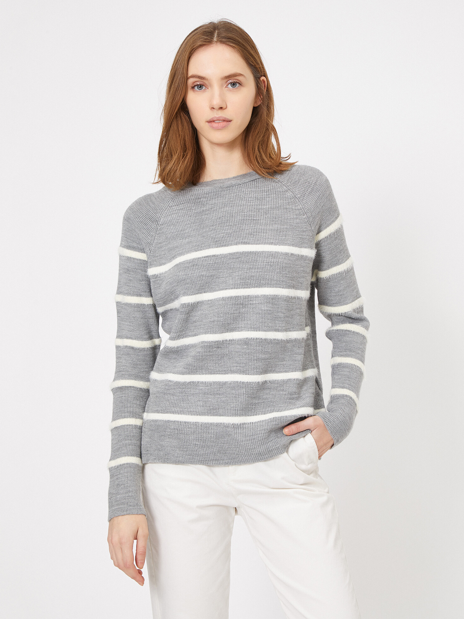 Джемпер Koton 0KAF90327GT-11J Grey Stripe, Джемпер Koton 0KAF90327GT-11J L Grey Stripe
Джемпер Koton 0KAF90327GT-11J Grey Stripe, Джемпер Koton 0KAF90327GT-11J L Grey Stripe