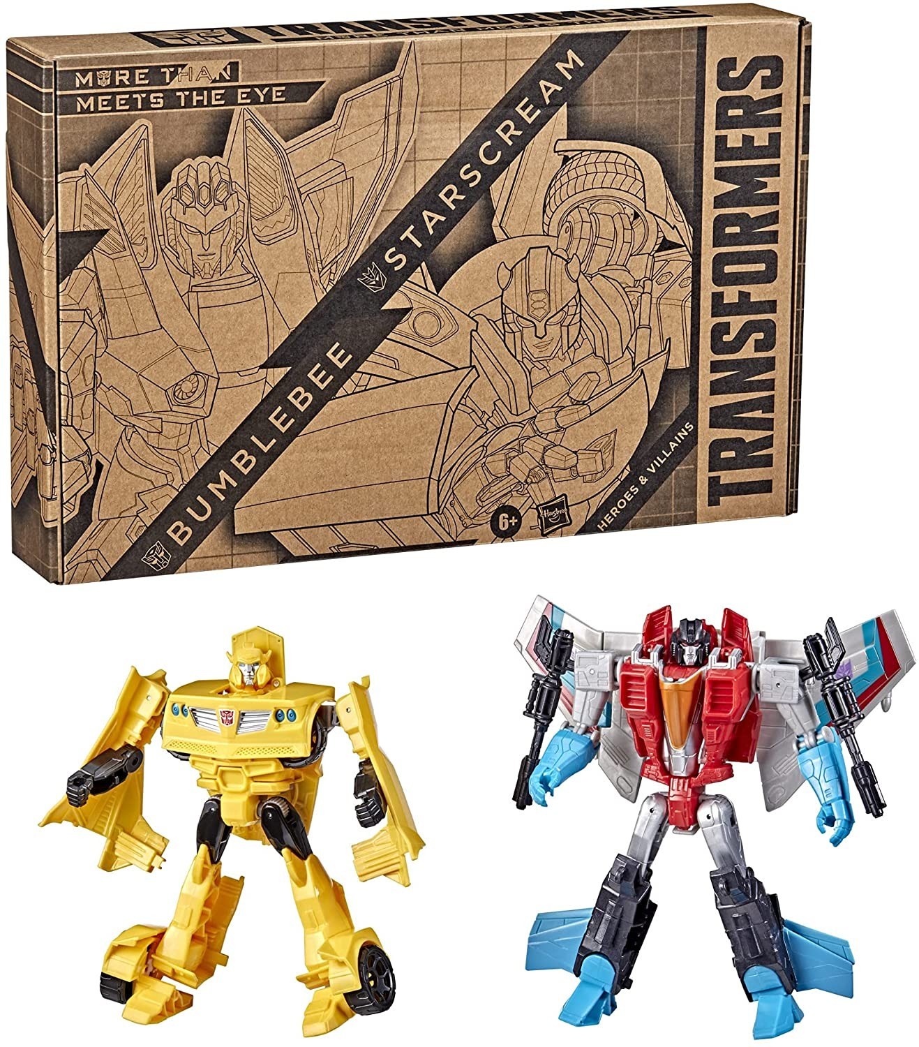 Игровой набор трансформаторов Hasbro Transformers Heroes and Villains Bumblebee and Starscream (F5443)
Игровой набор трансформаторов Hasbro Transformers Heroes and Villains Bumblebee and Starscream (F5443)