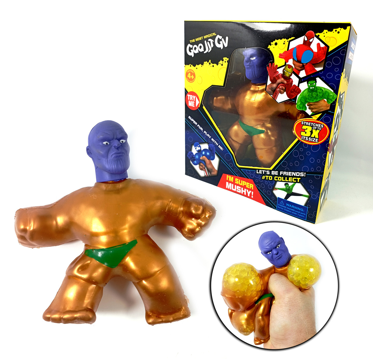 Игрушка-растяжка 15см , Фигурка Гуджитсу Танос MARVEL (Супергерої Марвел). "GooJitCu"
Игрушка-растяжка 15см , Фигурка Гуджитсу Танос MARVEL (Супергерої Марвел). "GooJitCu"