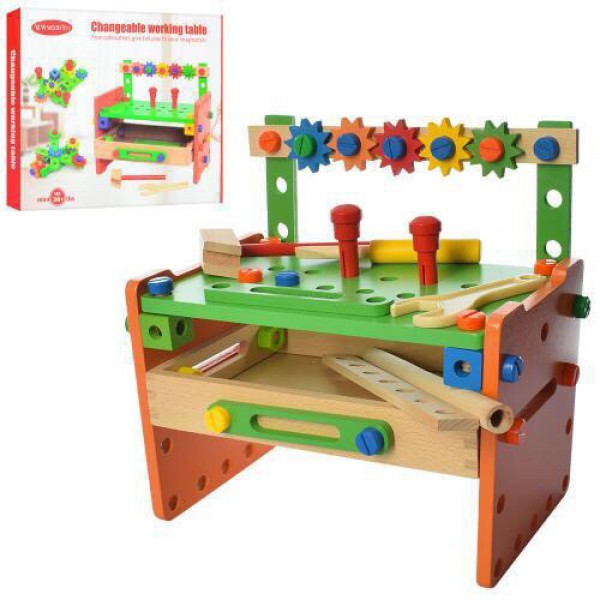 Конструктор деревянный на стойке Best Toys 015 с инструментами 
Конструктор деревянный на стойке Best Toys 015 с инструментами