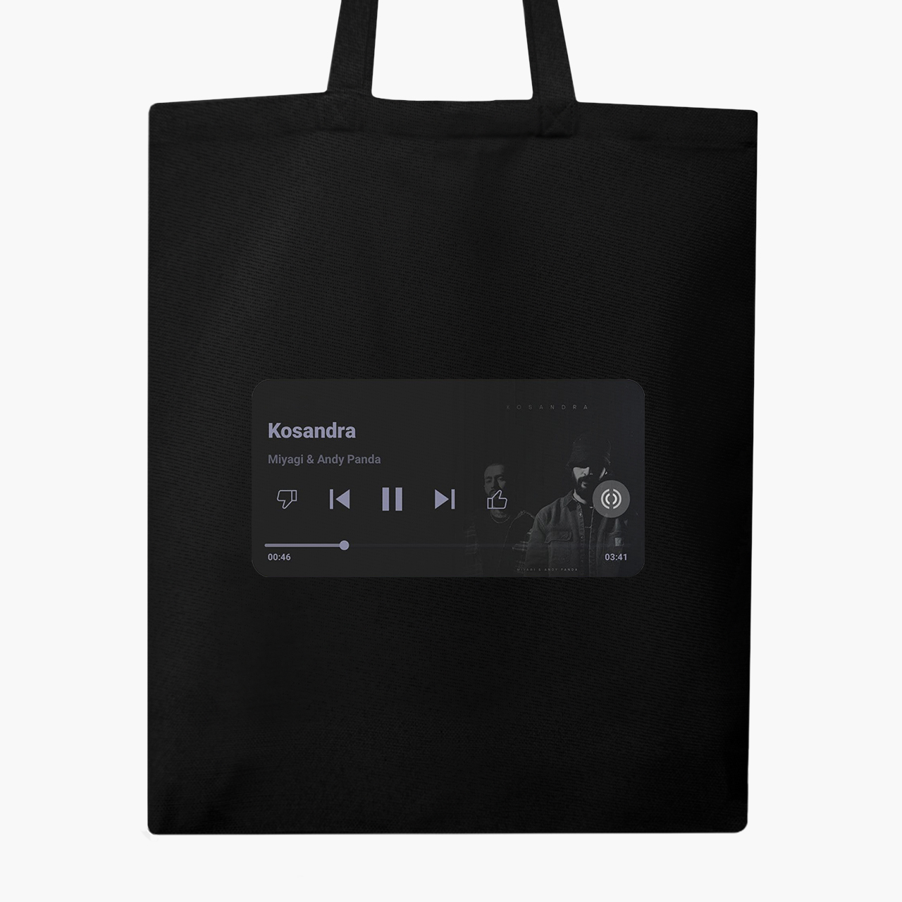 Эко сумка шоппер Кассандра Мияги и Энди Панда (Kosandra MiyaGi and Andy Panda) (9227-3415) 41x35 см Черный 
Эко сумка шоппер Кассандра Мияги и Энди Панда (Kosandra MiyaGi and Andy Panda) (9227-3415) 41x35 см Черный