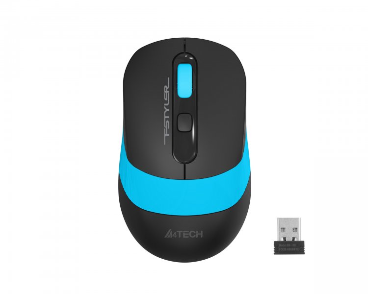 Миша бездротова A4Tech Fstyler FG10S (Blue), безшумна, USB, колір чорний+блакитний
Миша бездротова A4Tech Fstyler FG10S (Blue), безшумна, USB, колір чорний+блакитний