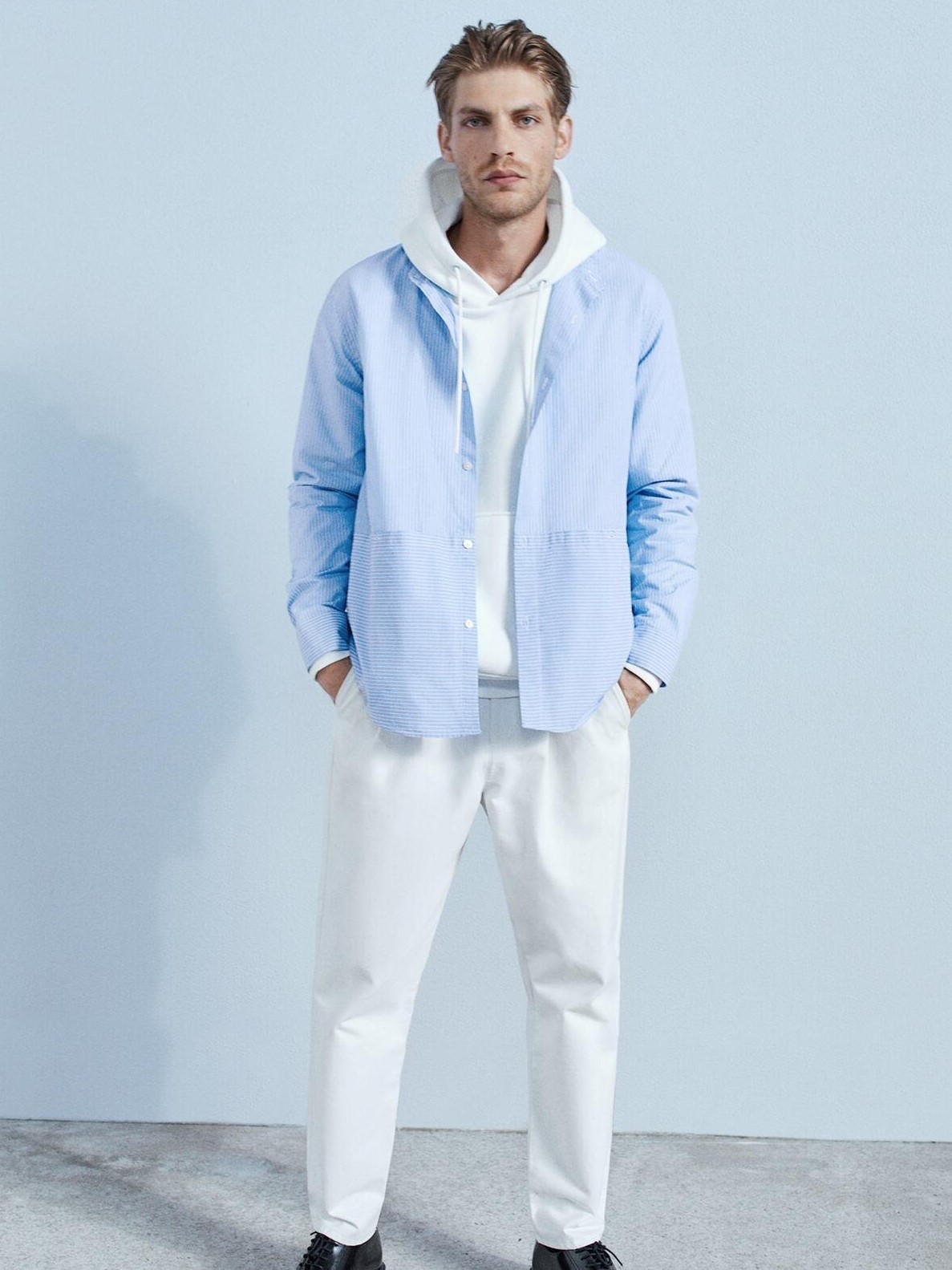 Рубашка Zara 0029-400-400 Голубая в полоску, Рубашка Zara 0029-400-400 L Голубая в полоску
Рубашка Zara 0029-400-400 Голубая в полоску, Рубашка Zara 0029-400-400 L Голубая в полоску