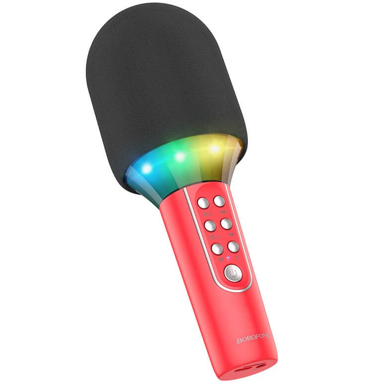 Беспроводной микрофон для караоке с динамиком BOROFONE BFK2 |BT5.0, AUX/TF, A2DP, 6h| Красный
Беспроводной микрофон для караоке с динамиком BOROFONE BFK2 |BT5.0, AUX/TF, A2DP, 6h| Красный