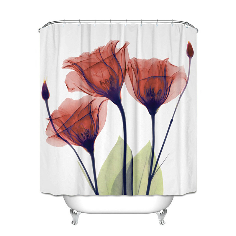 Штора для ванной с цветочным принтом белая Tulips 180 х 180 см Berni Home Красный (59456)
Штора для ванной с цветочным принтом белая Tulips 180 х 180 см Berni Home Красный (59456)