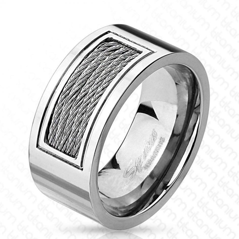Кольцо из титана Spikes R-TI-4402 с декором в виде тросов (Размер 12 (наш 21,5))
Кольцо из титана Spikes R-TI-4402 с декором в виде тросов (Размер 12 (наш 21,5))