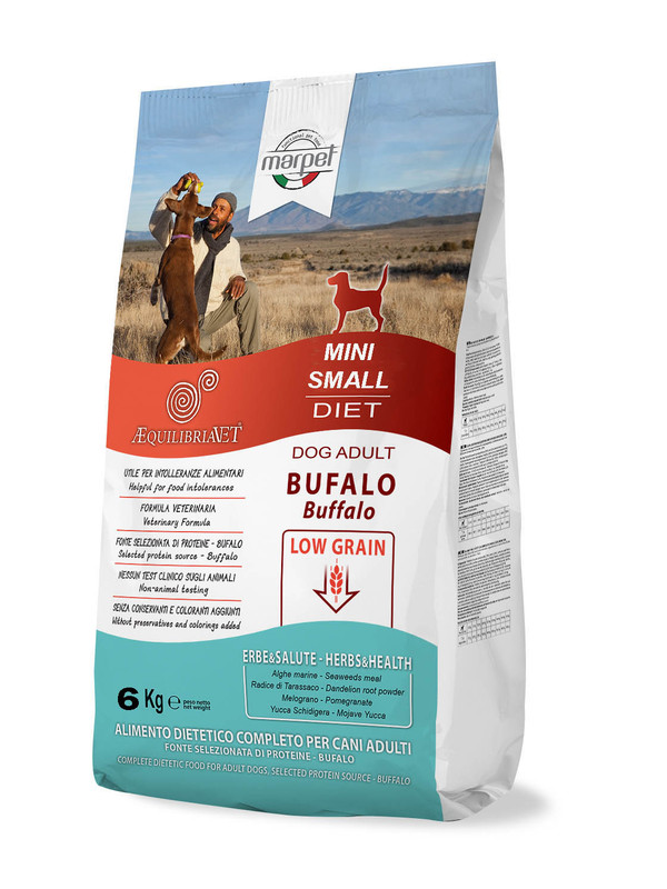 Сухой корм для маленьких собак Marpet AEQUILIBRIAVET Low grain с мясом буйвола 6 кг
Сухой корм для маленьких собак Marpet AEQUILIBRIAVET Low grain с мясом буйвола 6 кг