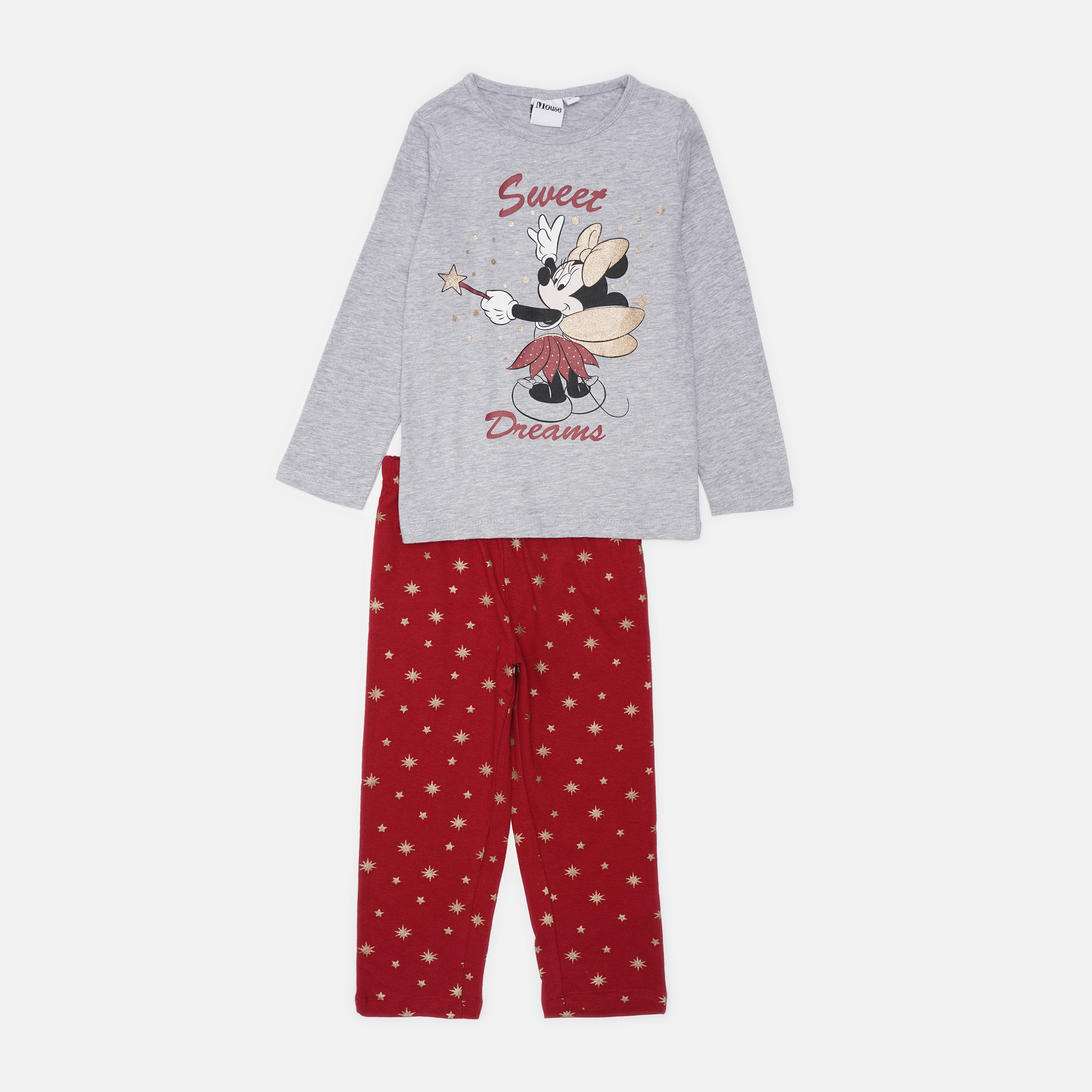 Пижама (футболка с длинными рукавами + штаны) Disney Minnie HU2008 104 см Светло-серая (3609085110030)
Пижама (футболка с длинными рукавами + штаны) Disney Minnie HU2008 104 см Светло-серая (3609085110030)