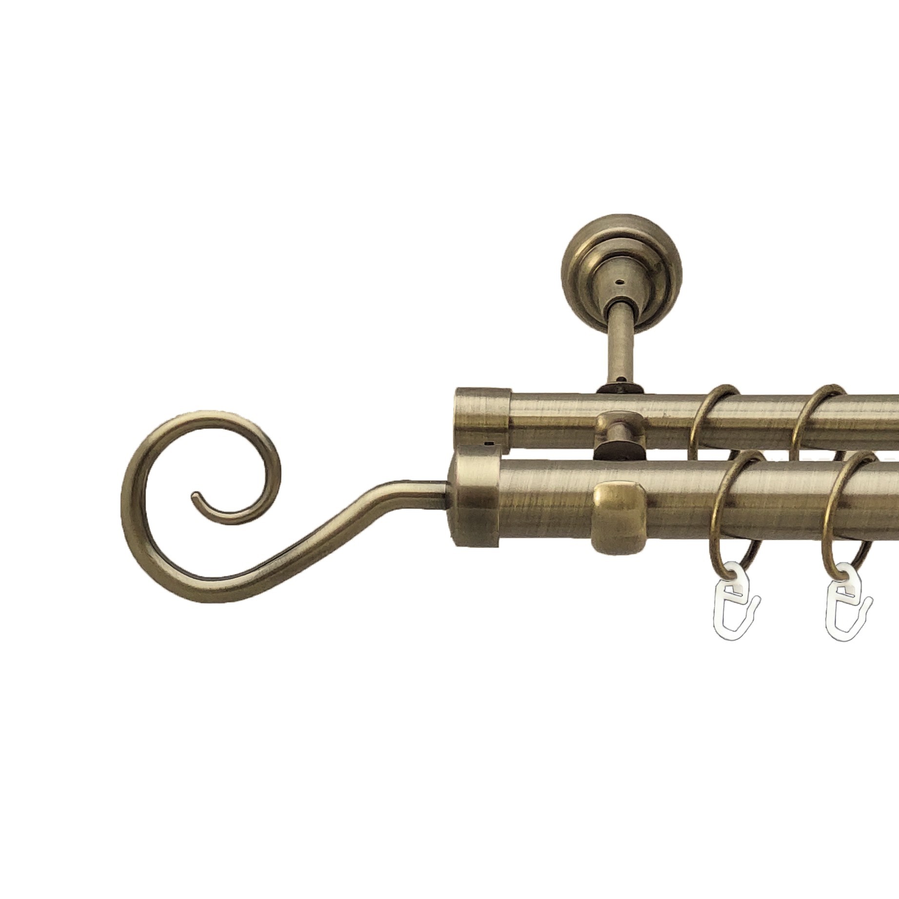 Карниз Orvit Гак металевий дворядний відкритий гладка труба кільце металеве Антик 25\19 мм 300 см
Карниз Orvit Гак металевий дворядний відкритий гладка труба кільце металеве Антик 25\19 мм 300 см