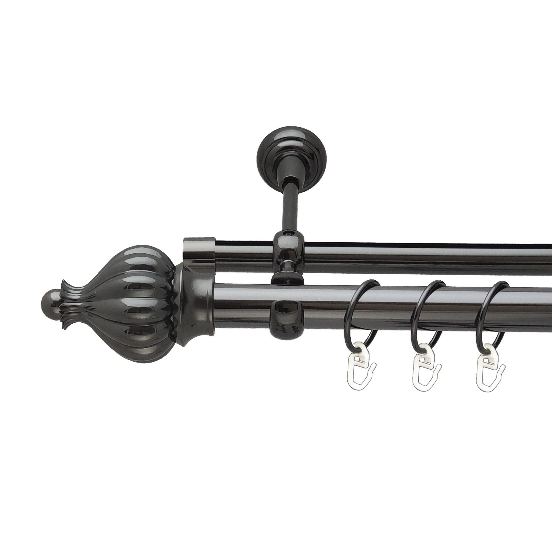 Карниз Orvit Таджа металевий дворядний опозитний гладка \ профільна труба кільце металеве Онікс 25\19 мм 300 см 
Карниз Orvit Таджа металевий дворядний опозитний гладка \ профільна труба кільце металеве Онікс 25\19 мм 300 см