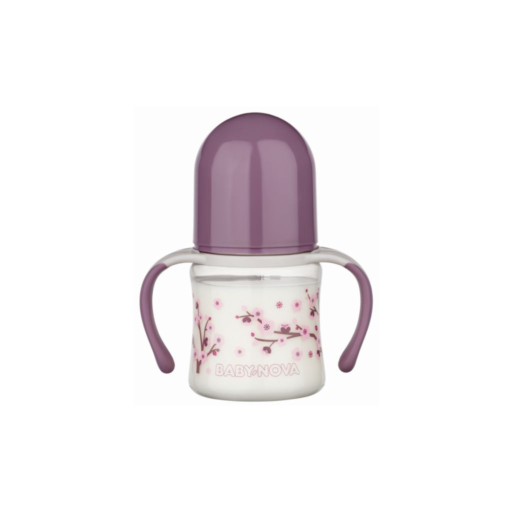 Бутылочка для кормления Baby-Nova Декор, с широким горлышком и ручками, 150 мл, лиловый (3966383)
Бутылочка для кормления Baby-Nova Декор, с широким горлышком и ручками, 150 мл, лиловый (3966383)