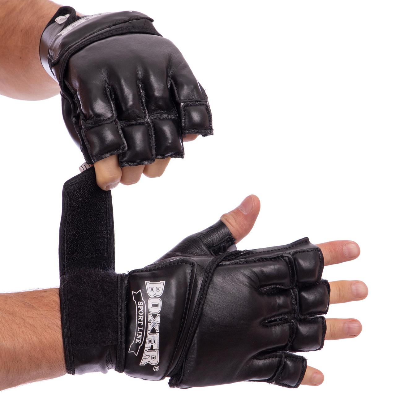 Перчатки кожанные для смешанных единоборств MMA, самбо, джиу-джитсу, карате BOXER 2018-4 размер XL черный
Перчатки кожанные для смешанных единоборств MMA, самбо, джиу-джитсу, карате BOXER 2018-4 размер XL черный