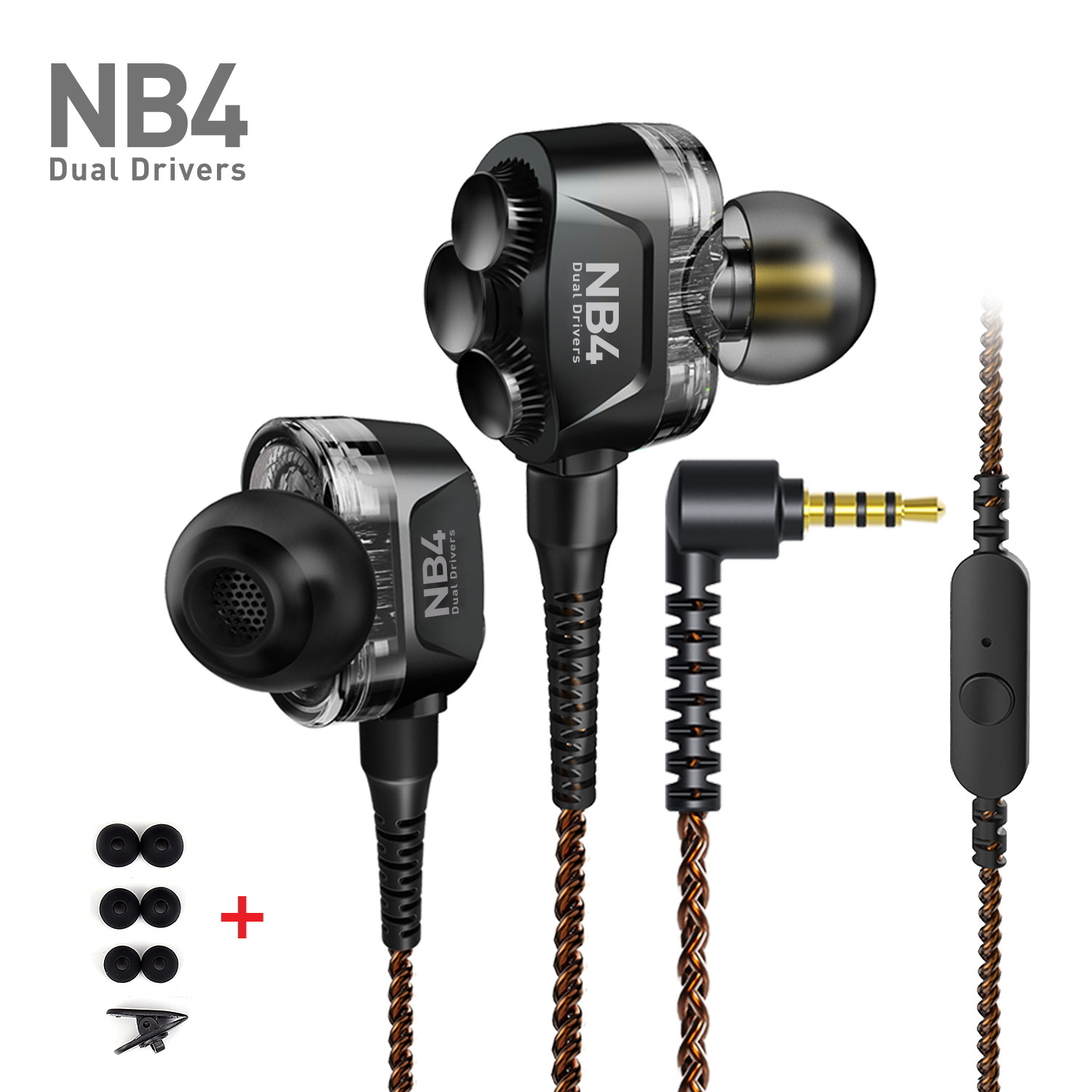 Гибридные проводные наушники с микрофоном стерео гарнитура для телефона FRO NB4 Black
Гибридные проводные наушники с микрофоном стерео гарнитура для телефона FRO NB4 Black
