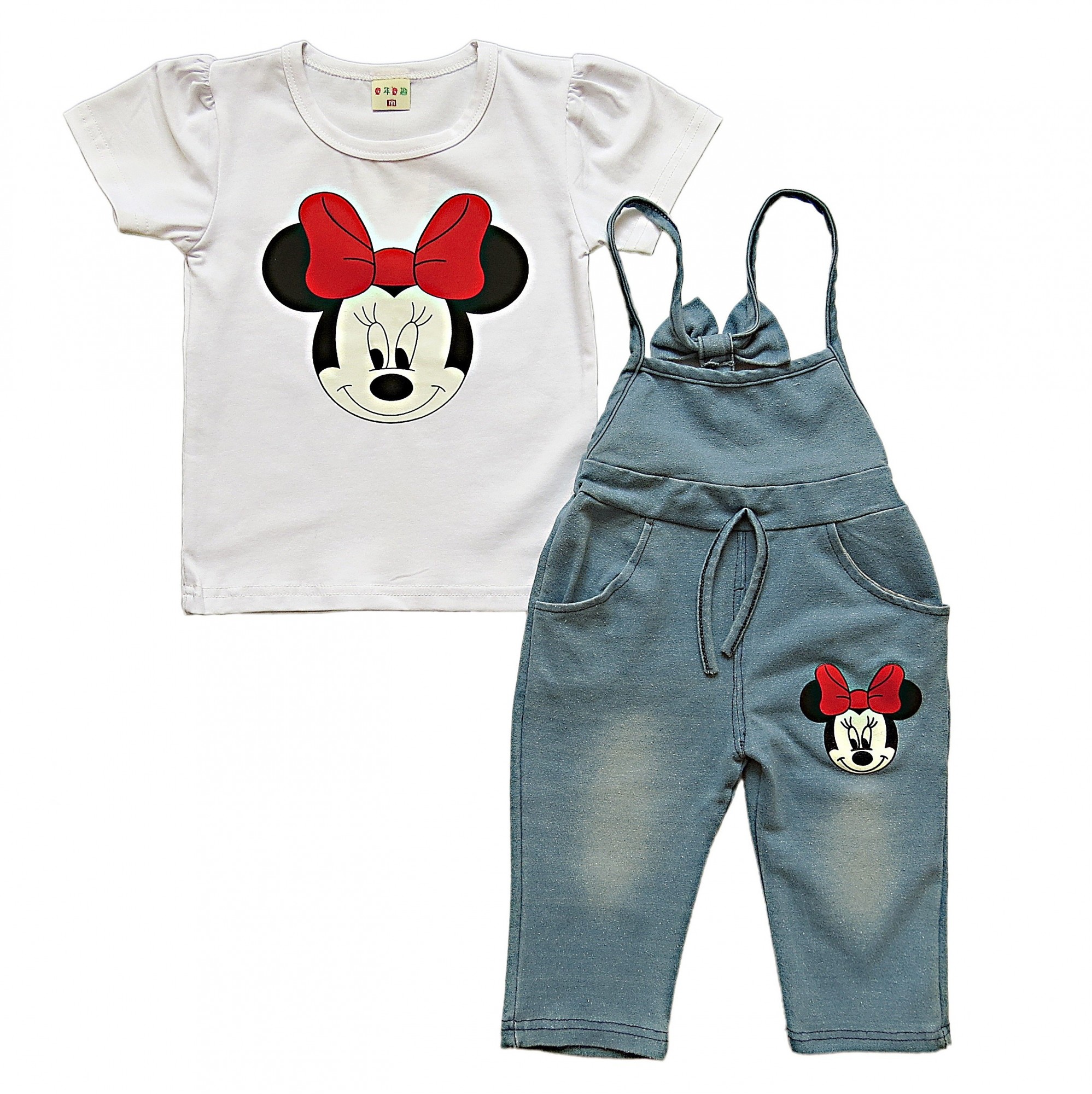 Леттний полукомбинезон и футболка Minnie Mouse Tong Nian для девочки 90 см Белый/голубой 9366
Леттний полукомбинезон и футболка Minnie Mouse Tong Nian для девочки 90 см Белый/голубой 9366