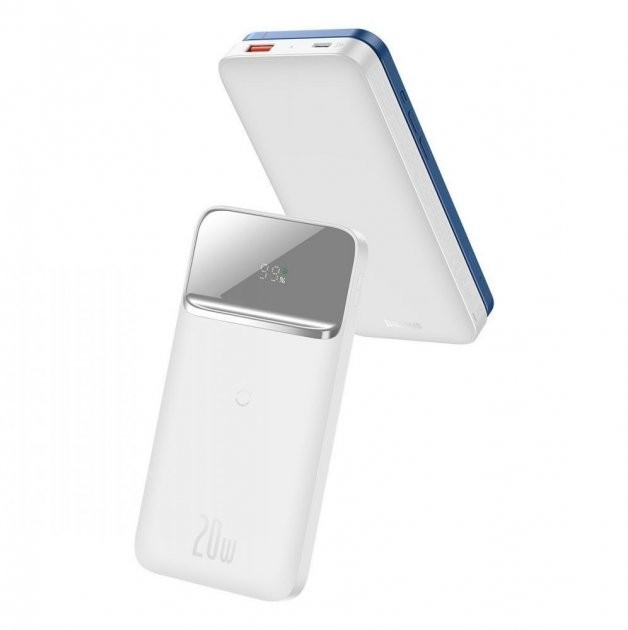 Павербанк Baseus Quick Charge 10000mAh 20W с быстрой беспроводной зарядкой для Android/iOS White
Павербанк Baseus Quick Charge 10000mAh 20W с быстрой беспроводной зарядкой для Android/iOS White