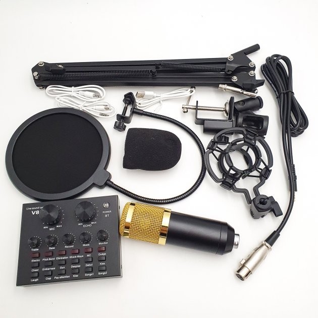 Студийный микрофон Green Audio BM-800 со звуковой картой V8 стойкой и ветрозащитой
Студийный микрофон Green Audio BM-800 со звуковой картой V8 стойкой и ветрозащитой