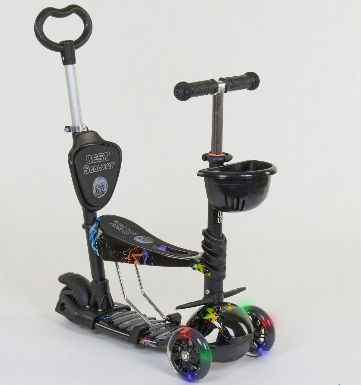 Самокат-Беговел трехколесный 35110 Best Scooter, АБСТРАКЦИЯ 5в1 PU святящиеся колеса
Самокат-Беговел трехколесный 35110 Best Scooter, АБСТРАКЦИЯ 5в1 PU святящиеся колеса