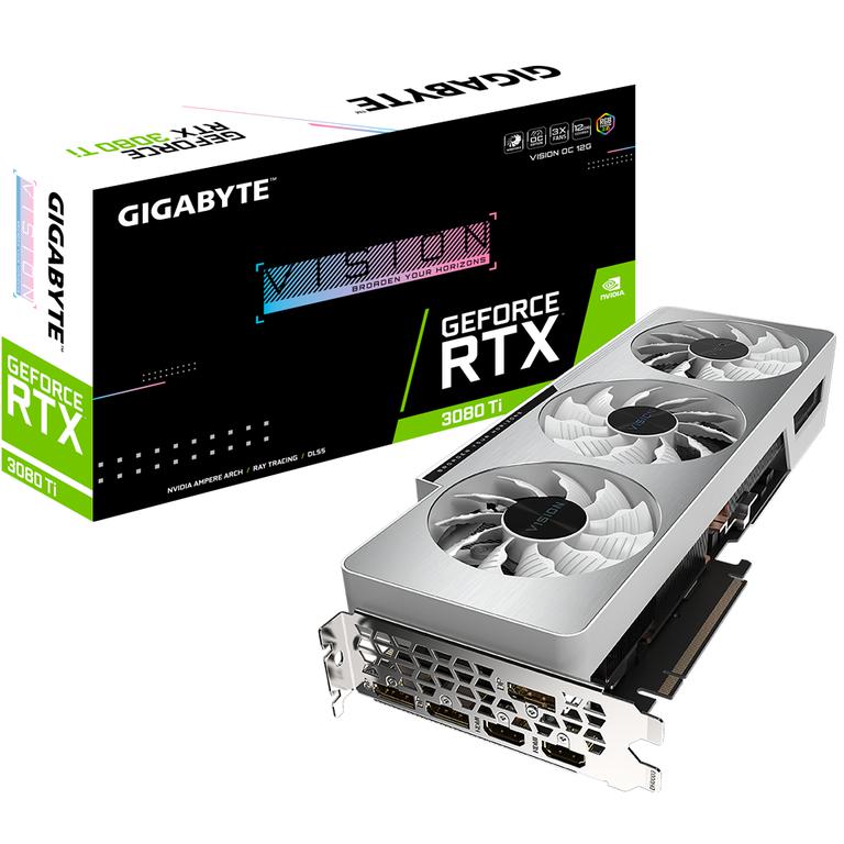 Видеокарта GIGABYTE GeForce RTX 3080 Ti VISION OC 12G (GV-N308TVISION OC-12GD rev.2.0)
Видеокарта GIGABYTE GeForce RTX 3080 Ti VISION OC 12G (GV-N308TVISION OC-12GD rev.2.0)