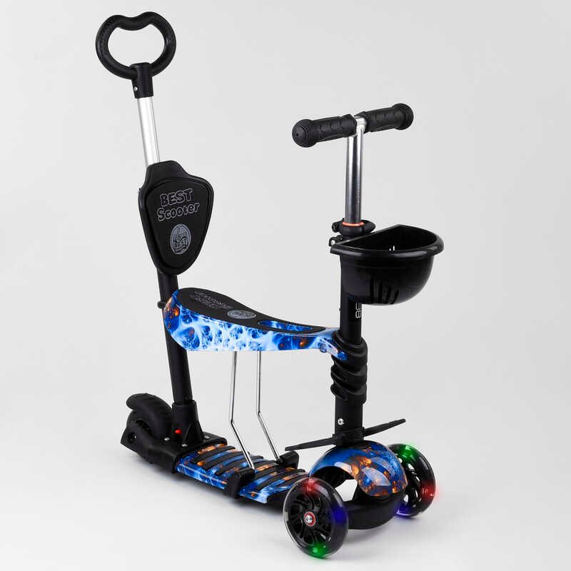Детский трехколесный самокат с сидением 5в1 с родительской ручкой 32066 Best Scooter, абстракция, PU колеса, подсветка колес
Детский трехколесный самокат с сидением 5в1 с родительской ручкой 32066 Best Scooter, абстракция, PU колеса, подсветка колес