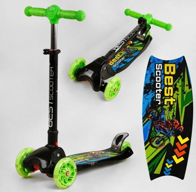 Самокат трехколесный L-8574 Best Scooter MAXI, складной руль С ФАРОЙ, 4 колеса PU со светом, d=12 см
Самокат трехколесный L-8574 Best Scooter MAXI, складной руль С ФАРОЙ, 4 колеса PU со светом, d=12 см