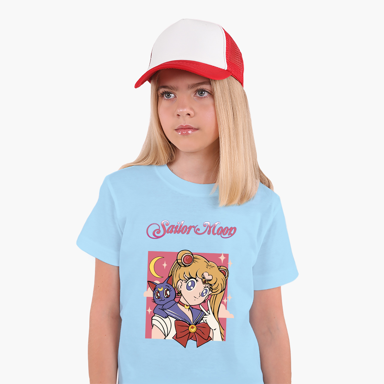 Детская футболка для девочек Сейлор Мун (Sailor Moon) (25186-2659-33) 122-128 см Хлопок Голубой
Детская футболка для девочек Сейлор Мун (Sailor Moon) (25186-2659-33) 122-128 см Хлопок Голубой