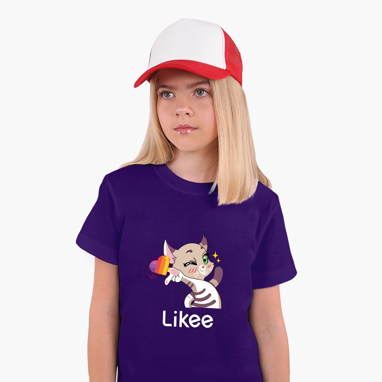 Детская футболка для девочек Лайк Кот (Likee Cat) (25186-1032-22) 134-140 см Хлопок Фиолетовый
Детская футболка для девочек Лайк Кот (Likee Cat) (25186-1032-22) 134-140 см Хлопок Фиолетовый