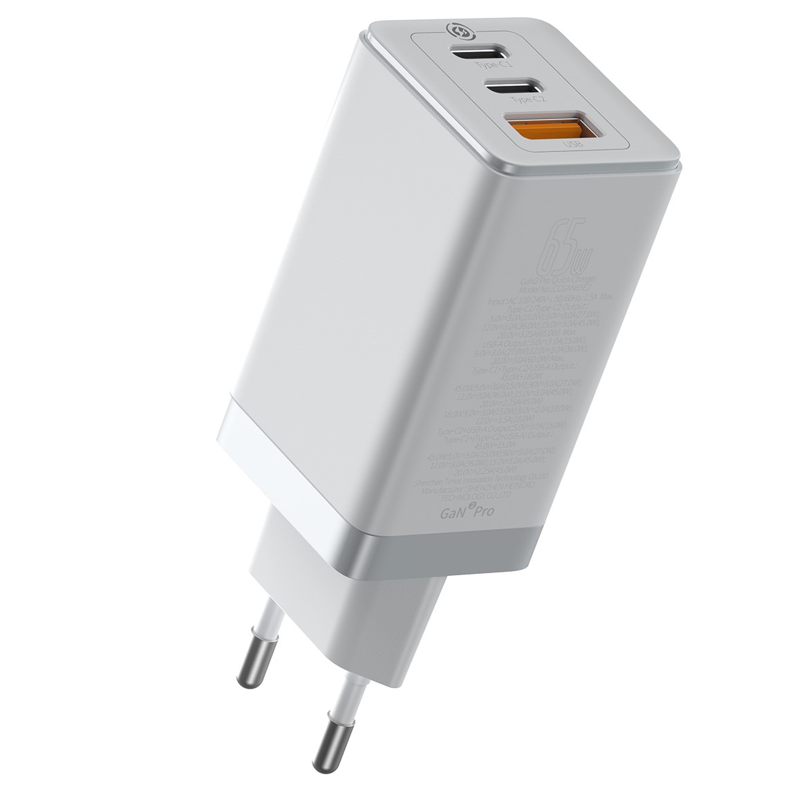 Сетевое зарядное устройство Baseus Quick GaN2 Pro QC4.0+PD3.0 65W USB+2Type-C 5A + кабель Baseus Type-C to Type-C 100W 20V/5A 1м Белый
Сетевое зарядное устройство Baseus Quick GaN2 Pro QC4.0+PD3.0 65W USB+2Type-C 5A + кабель Baseus Type-C to Type-C 100W 20V/5A 1м Белый