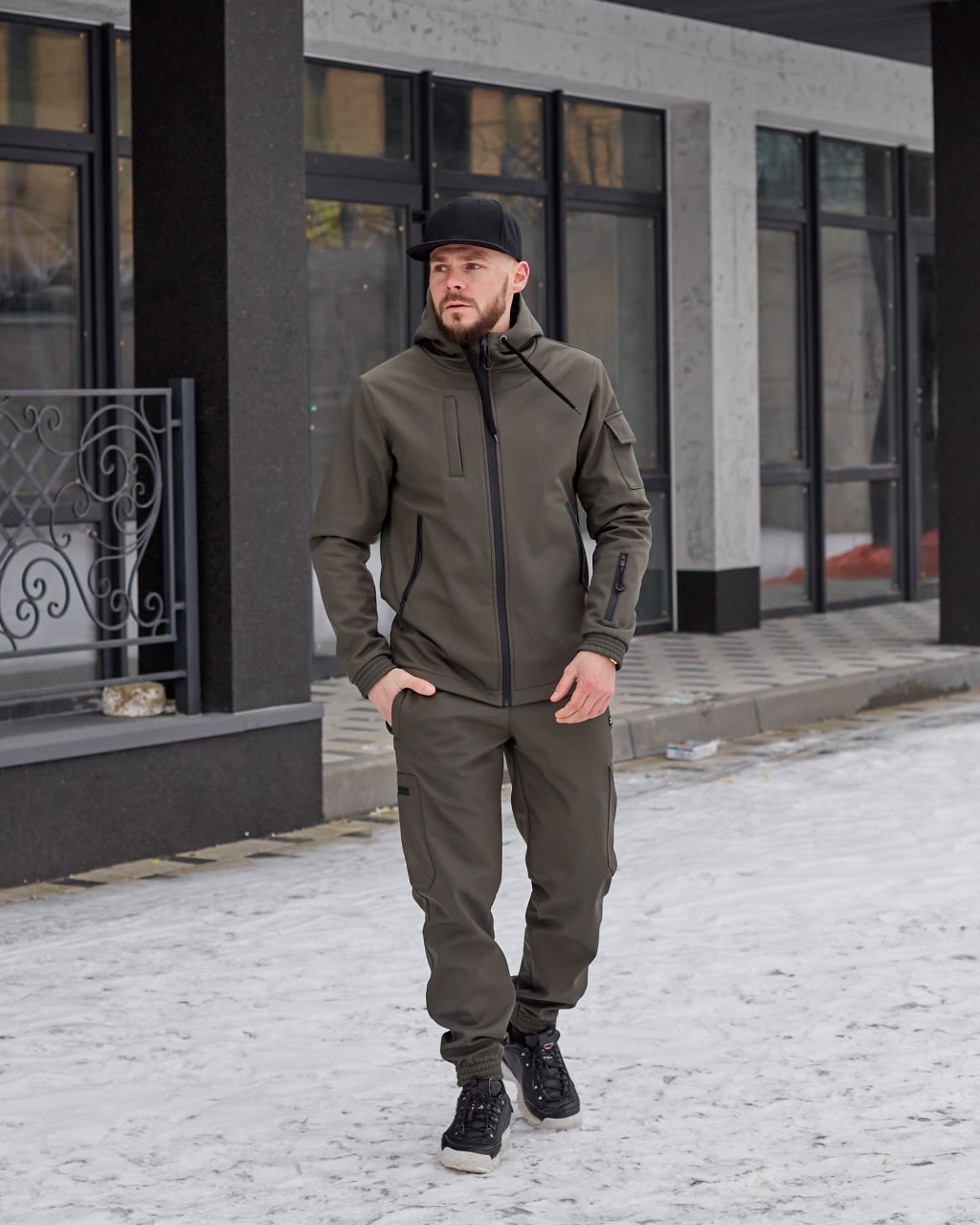 Мужской спортивный костюм теплый Softshell куртка и штаны ветро-влагозащита XXL Хаки
Мужской спортивный костюм теплый Softshell куртка и штаны ветро-влагозащита XXL Хаки
