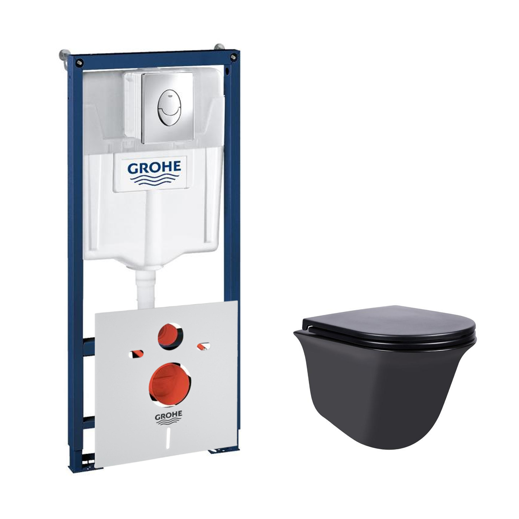 Набор инсталляция 4 в 1 Grohe Rapid SL 38721001 + унитаз с сиденьем Qtap Virgo QT1833051ERMB
Набор инсталляция 4 в 1 Grohe Rapid SL 38721001 + унитаз с сиденьем Qtap Virgo QT1833051ERMB