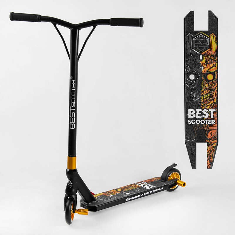 Самокат трюковый Best Scooter 51738 HIC-система, пеги, алюминиевый диск и дека, колёса PU d-110мм, ширина руля-52см, высота - 83см
Самокат трюковый Best Scooter 51738 HIC-система, пеги, алюминиевый диск и дека, колёса PU d-110мм, ширина руля-52см, высота - 83см