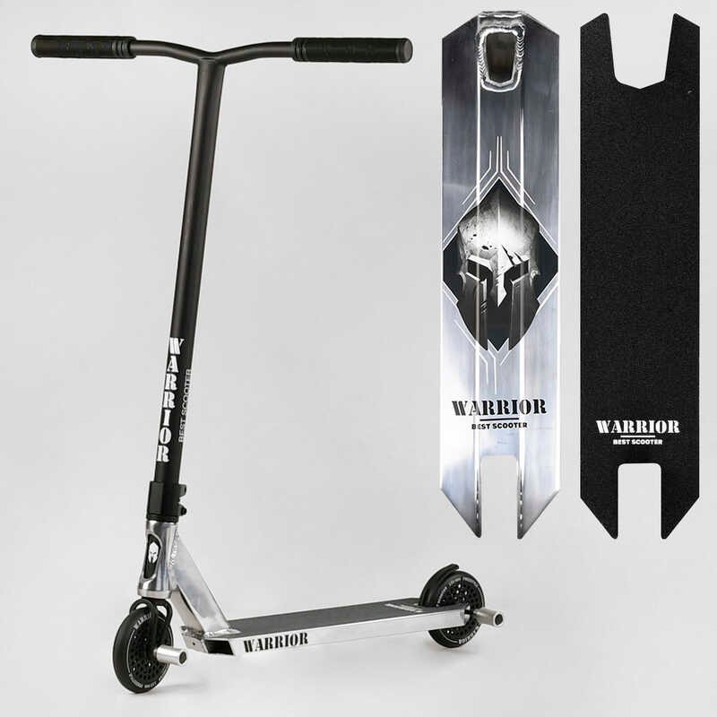 Самокат трюковый Т-30401 Best Scooter Warrior, HIC-система, пеги, алюминиевый диск и дека, колёса PU, d=120мм, ширина руля 58 см
Самокат трюковый Т-30401 Best Scooter Warrior, HIC-система, пеги, алюминиевый диск и дека, колёса PU, d=120мм, ширина руля 58 см