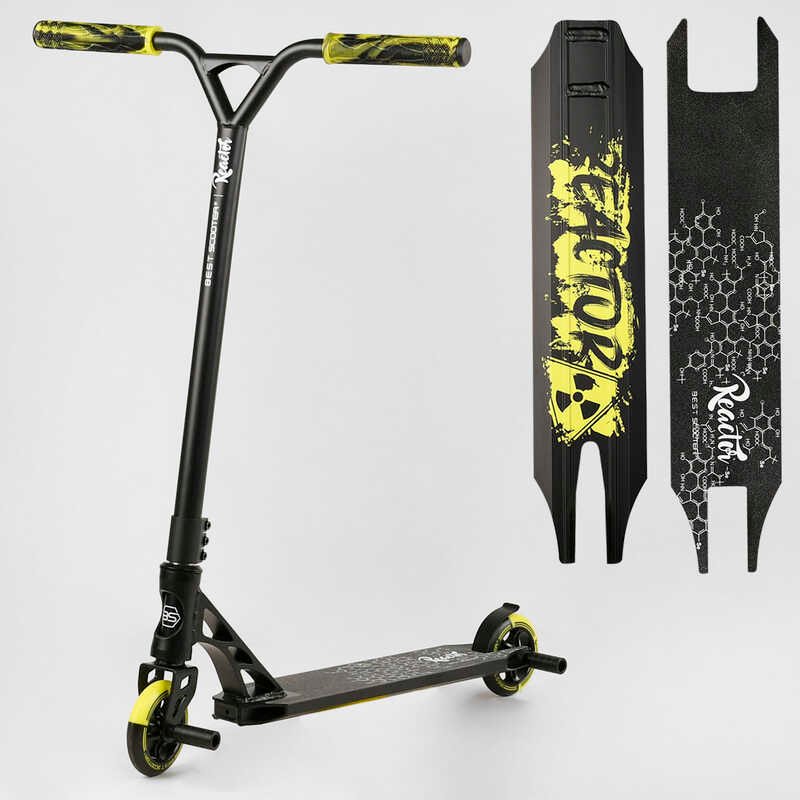 Самокат трюковый RC-22211 Best Scooter Reactor HIC-система, пеги, алюминиевый диск и дека, колёса PU, d=110мм, ширина руля 55 см
Самокат трюковый RC-22211 Best Scooter Reactor HIC-система, пеги, алюминиевый диск и дека, колёса PU, d=110мм, ширина руля 55 см