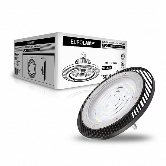 Светодиодный светильник EUROLAMP High Bay UFO NEW 150Вт 5000K 18000Лм IP65 (LED-UFO-150/50(new))
Светодиодный светильник EUROLAMP High Bay UFO NEW 150Вт 5000K 18000Лм IP65 (LED-UFO-150/50(new))