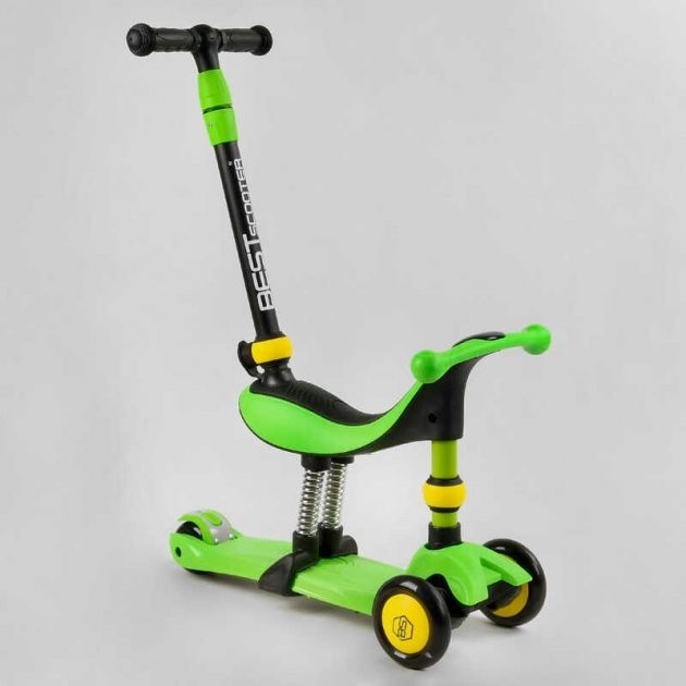 Самокат-беговел 3 в 1 трехколесный Best Scooter, Салатовый 3 колеса PU со светом, амортизаторы, родительская ручка
Самокат-беговел 3 в 1 трехколесный Best Scooter, Салатовый 3 колеса PU со светом, амортизаторы, родительская ручка