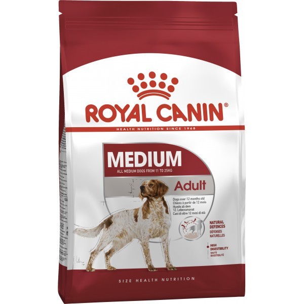 Сухой корм Royal Canin Medium Adult для собак средних пород старше 12 месяцев 15 кг
Сухой корм Royal Canin Medium Adult для собак средних пород старше 12 месяцев 15 кг