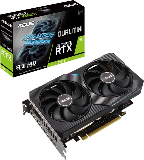 Відеокарта Asus GeForce RTX3060TI Dual Mini 8G V2 LHR (DUAL-RTX3060TI-8G-MINI-V2)
Відеокарта Asus GeForce RTX3060TI Dual Mini 8G V2 LHR (DUAL-RTX3060TI-8G-MINI-V2)