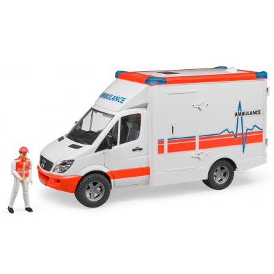 Спецтехника Bruder МВ Sprinter скорая помощь + фигурка водителя, М1:16 (02536)
Спецтехника Bruder МВ Sprinter скорая помощь + фигурка водителя, М1:16 (02536)