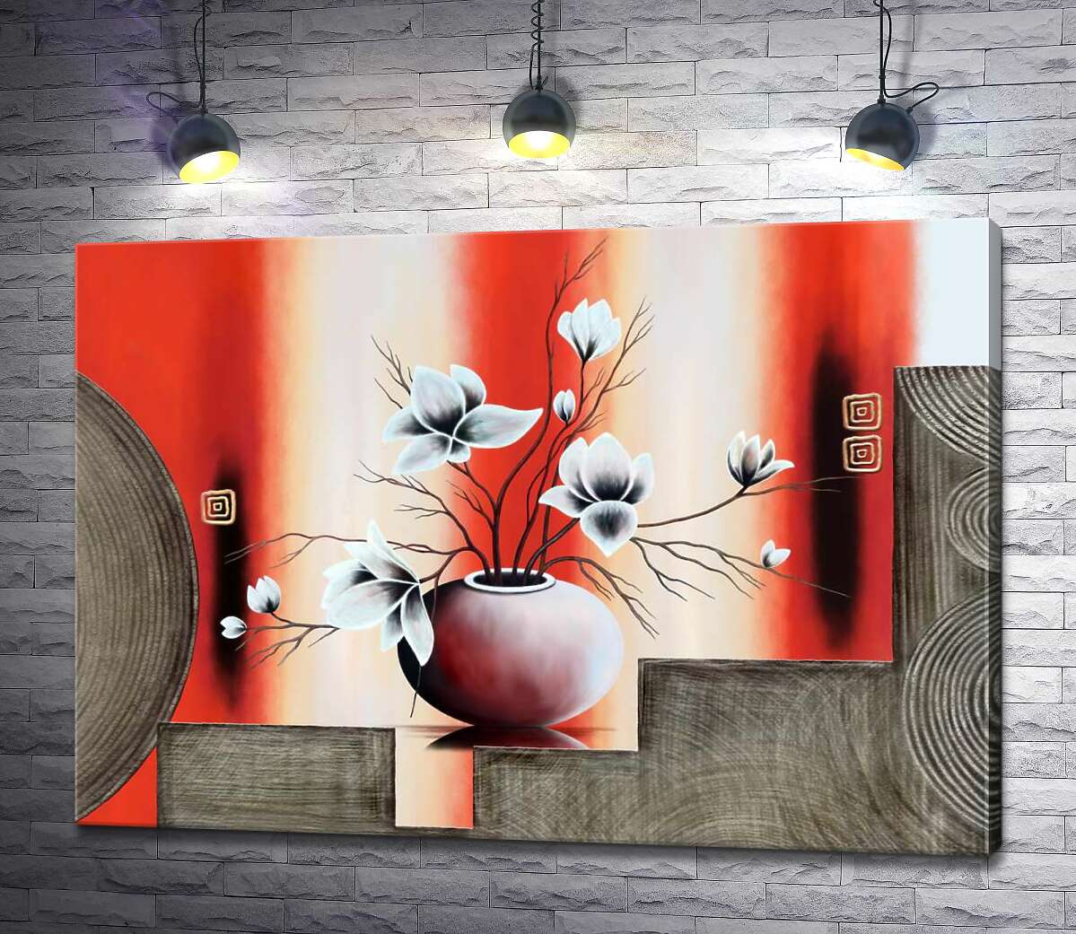 Картина ArtPoster Ваза с хрупкими стеблями белых магнолий на красном фоне 100x71 см Модуль №1
Картина ArtPoster Ваза с хрупкими стеблями белых магнолий на красном фоне 100x71 см Модуль №1
