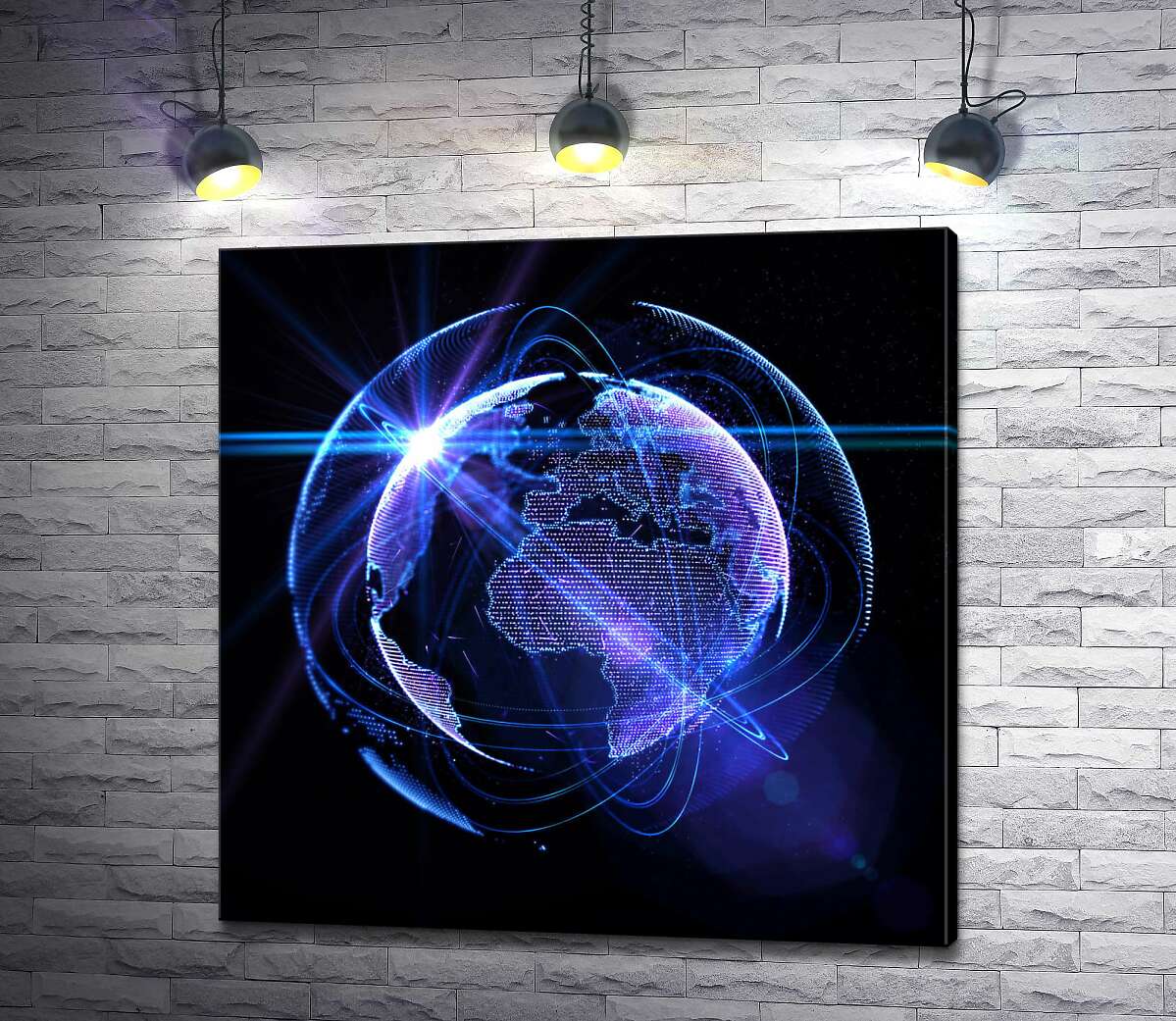 Картина ArtPoster Информационные потоки покрыли планету Земля 130x130 см Модуль №1
Картина ArtPoster Информационные потоки покрыли планету Земля 130x130 см Модуль №1