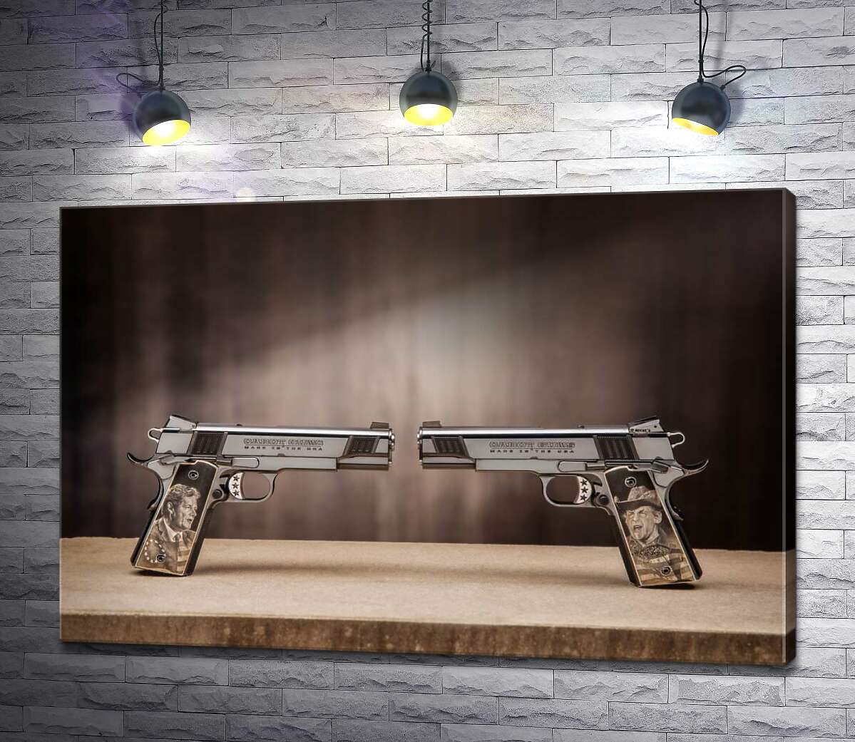 Картина ArtPoster Дуэль пистолетов: самозарядные американские M1911 130x87 см Модуль №1
Картина ArtPoster Дуэль пистолетов: самозарядные американские M1911 130x87 см Модуль №1