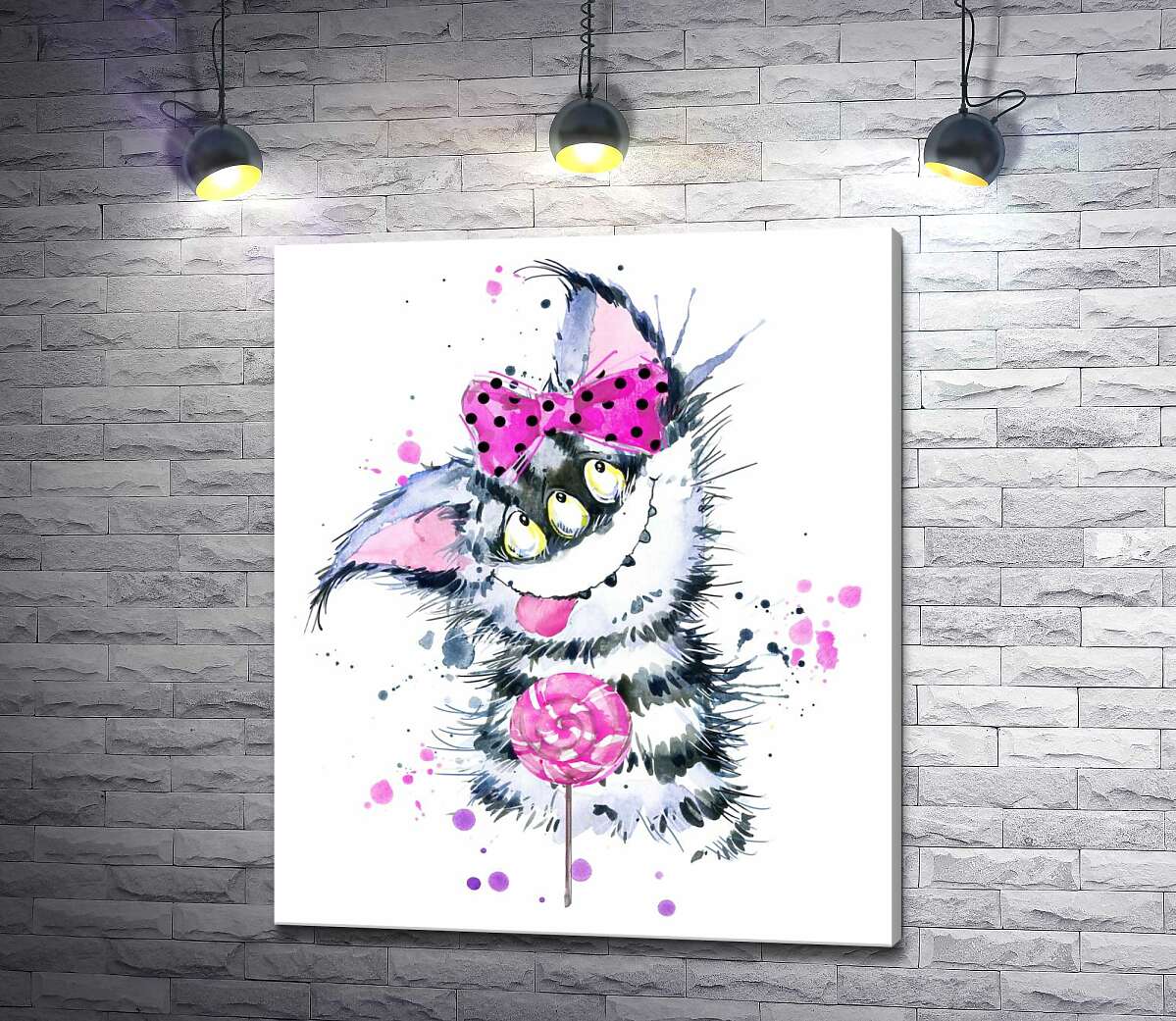 Картина ArtPoster Полосатый монстр тянется языком к леденцу 100x118 см Модуль №1
Картина ArtPoster Полосатый монстр тянется языком к леденцу 100x118 см Модуль №1