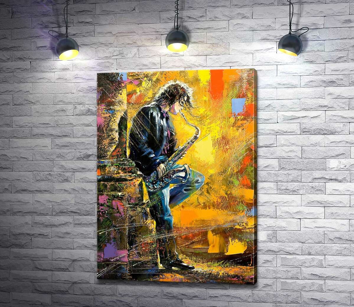 Картина ArtPoster Парень играет на саксофоне среди вечерней улицы 130x182 см Модуль №1
Картина ArtPoster Парень играет на саксофоне среди вечерней улицы 130x182 см Модуль №1