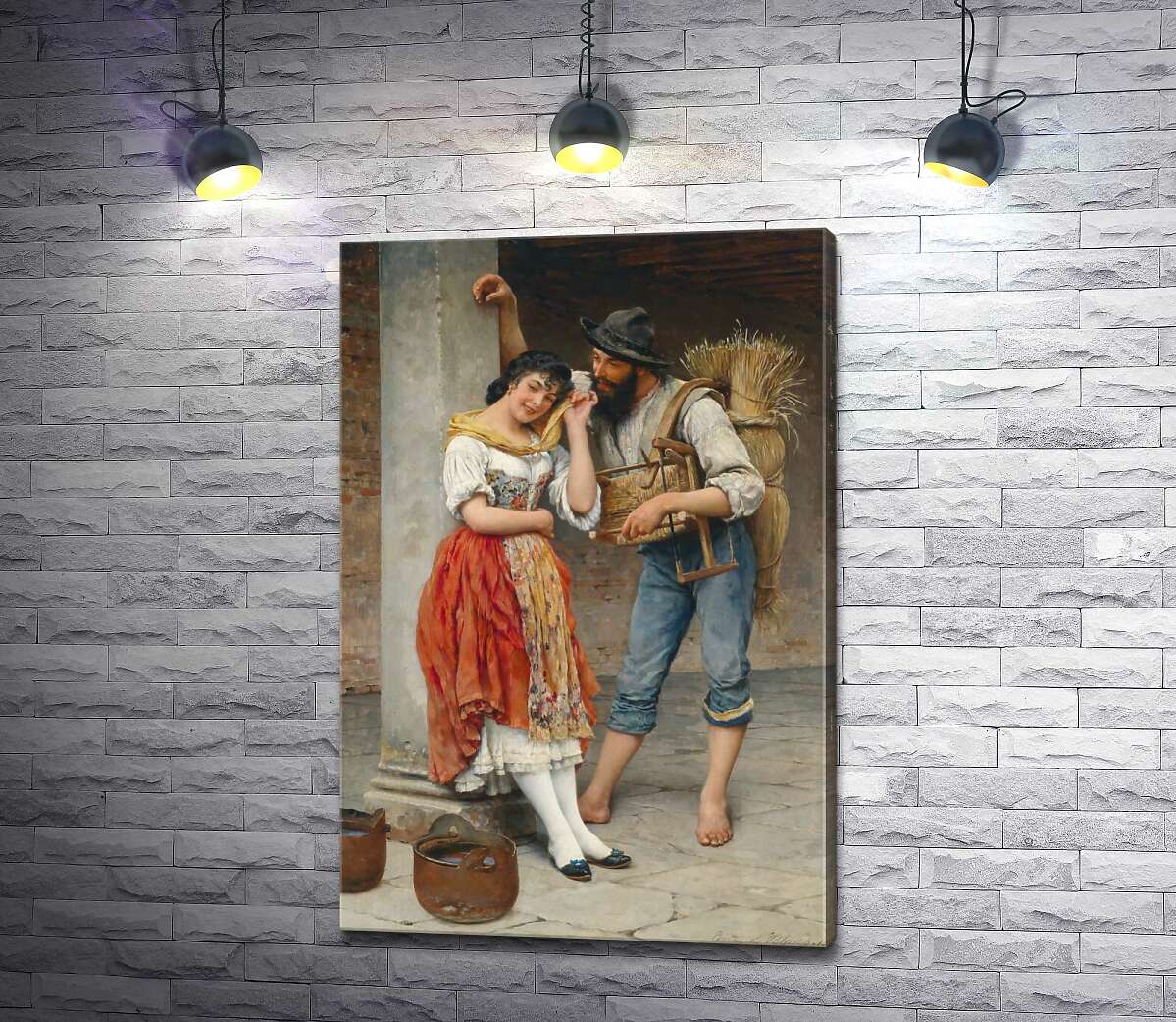 Картина ArtPoster Паук и муха (The Spider and the Fly) - Эжен де Блаас (Eugene de Blaas) 130x195 см Модуль №1
Картина ArtPoster Паук и муха (The Spider and the Fly) - Эжен де Блаас (Eugene de Blaas) 130x195 см Модуль №1