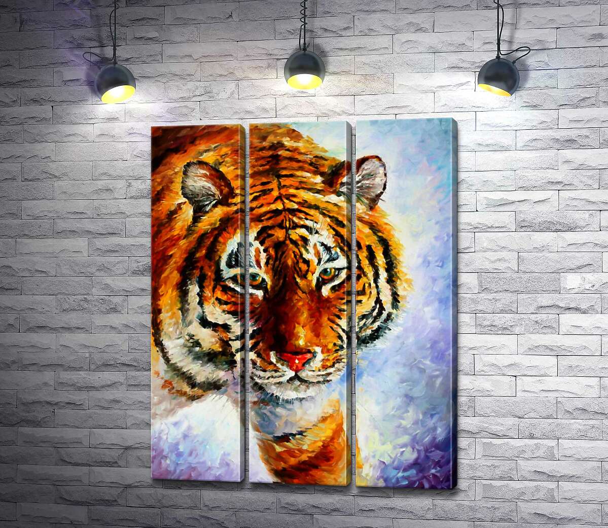 Модульная картина ArtPoster Амурский тигр шагает по заснеженной земле 132x173 см Модуль №11
Модульная картина ArtPoster Амурский тигр шагает по заснеженной земле 132x173 см Модуль №11