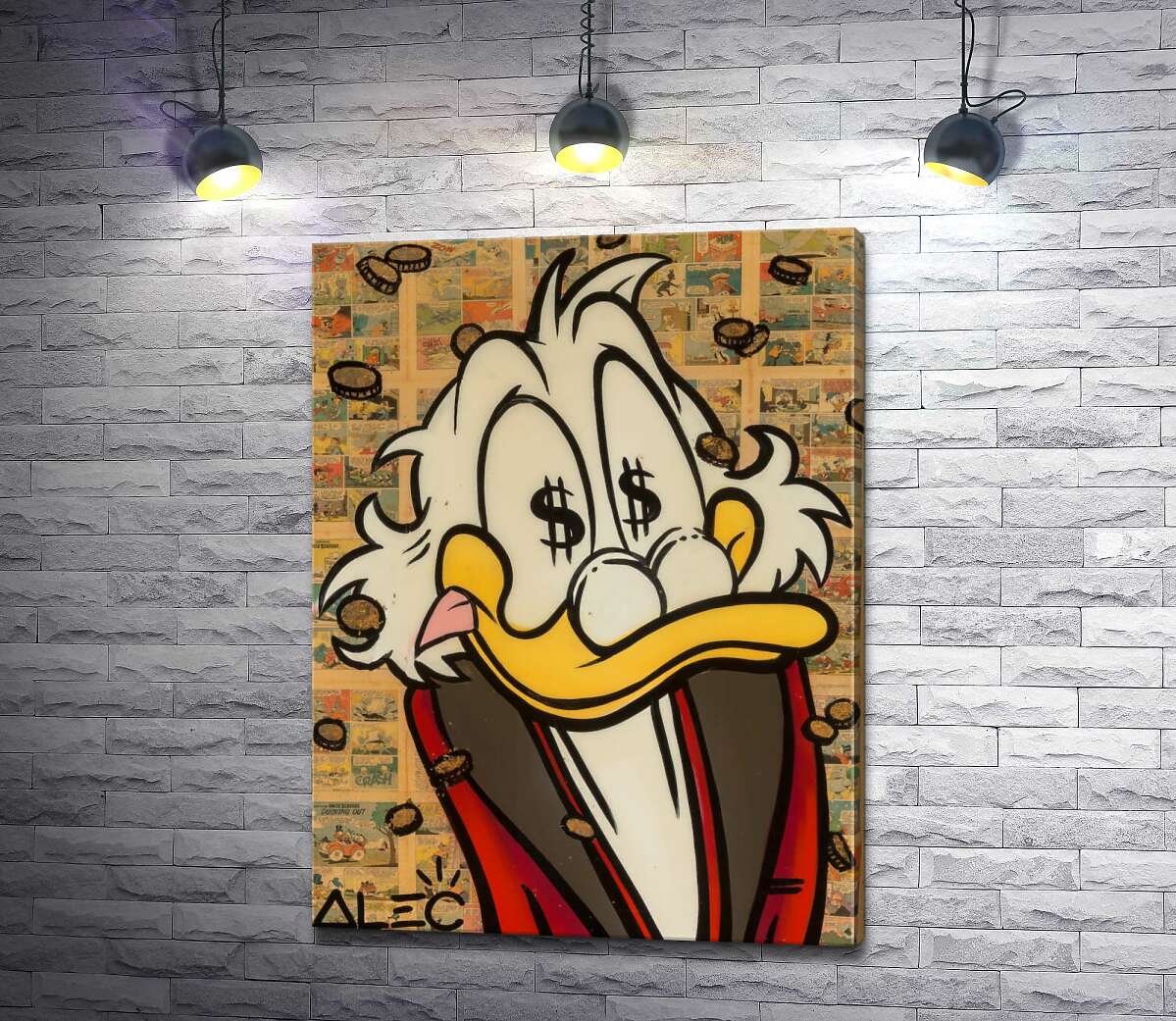 Картина ArtPoster Счастье Скруджа (Happy Scrooge) – Алек Монополи (Alec Monopoly) 130x175 см Модуль №1
Картина ArtPoster Счастье Скруджа (Happy Scrooge) – Алек Монополи (Alec Monopoly) 130x175 см Модуль №1