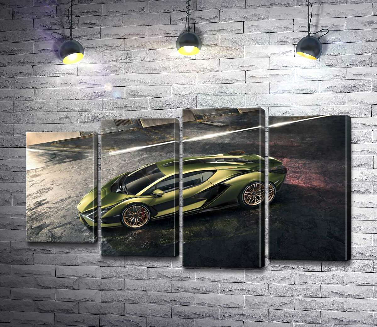 Модульная картина ArtPoster Автомобиль супергибрид Ламборгини (Lamborghini Sian) 132x75 см Модуль №21
Модульная картина ArtPoster Автомобиль супергибрид Ламборгини (Lamborghini Sian) 132x75 см Модуль №21