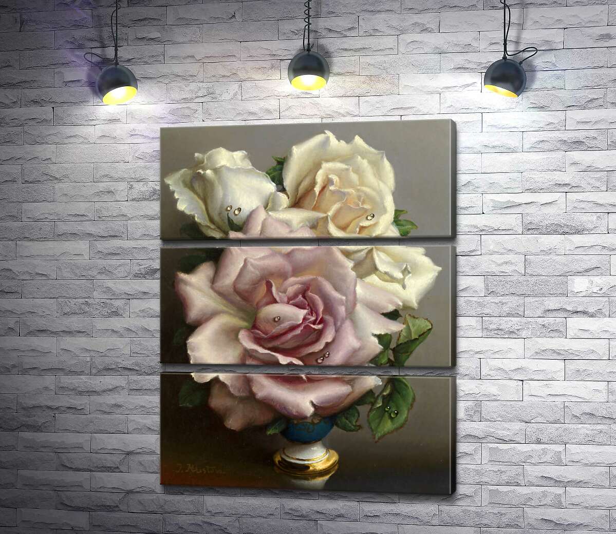 Модульная картина ArtPoster Белые и розовые розы в синей вазе 130x162 см Модуль №13
Модульная картина ArtPoster Белые и розовые розы в синей вазе 130x162 см Модуль №13
